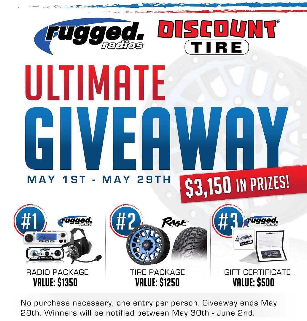 Rugged Radios & Discount Tire ULTIMATE GIVEAWAY! Yamaha Rhino Forum